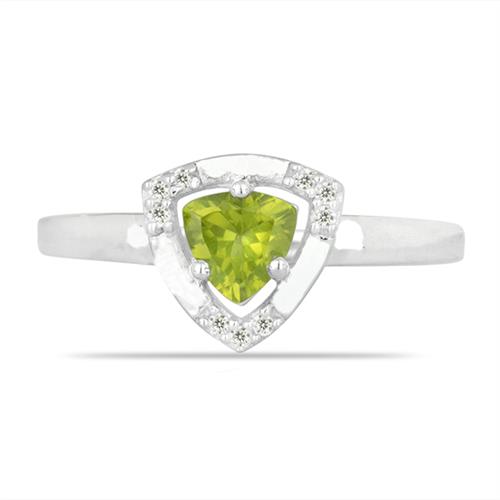 925 SILVER NATURAL PERIDOT GEMSTONE CLASSIC PENDANT